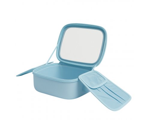 Cosmetic bag Fungoofun with mirror and backlight F536, blue