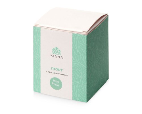 Soy scented candle in glass Kiana Niort, black