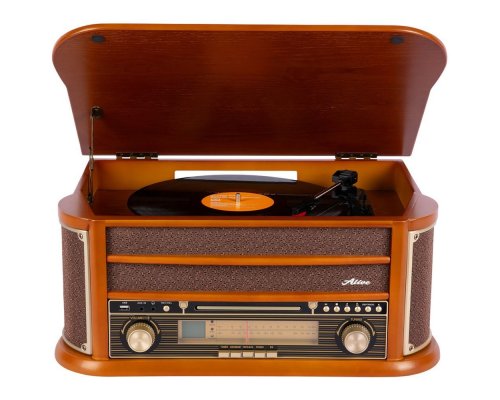 Проигрыватель виниловых пластинок Alive Audio Oldtimer Wood AA-OLD-01-WD