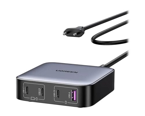 Charger Ugreen CD328 Desktop Fast Charger (USB-A/3xUSB-C) gray