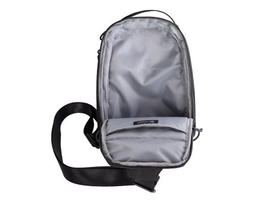 Рюкзак на одно плечо Voyager Silken, 17х8х28,5 см, черный (932131)