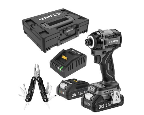 Шуруповерт ударный Stavr SID 18BL-200V-2