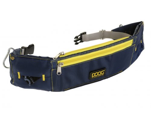 Waist bag Doog Maxi, blue-yellow, 42x10x1.5 cm