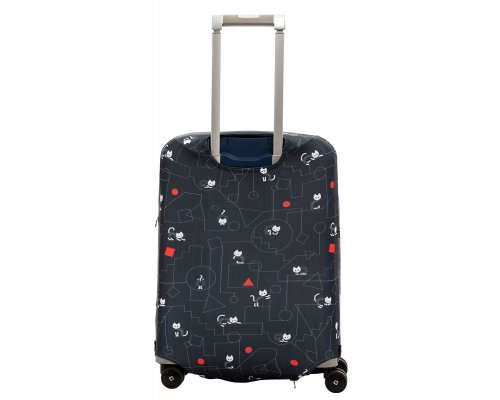 Чехол для чемодана Routemark Коты и порядок в черном S (SP310)