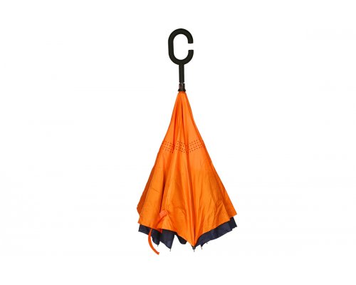 Reverse umbrella Routemark dark blue with orange