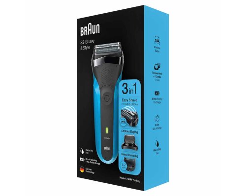 Электробритва Braun Series 3 Shave&Style 310bt + насадка-триммер и 5 гребней