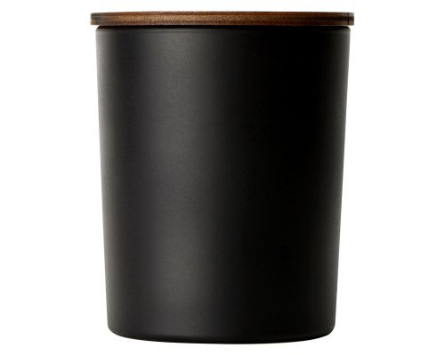 Soy scented candle in glass Kiana Niort, black