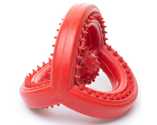 Rubber dog toy Duvo+ Tugger, red, 14 cm