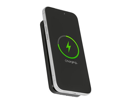 Battery external wireless Magnetic with integrated cables Evolt Mani, 10000 mAh, black (590164.07)