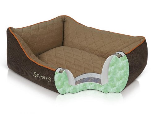 Лежак для животных с бортиками Scruffs Thermal Box Bed коричневый, 60х50х19 см RA-325117
