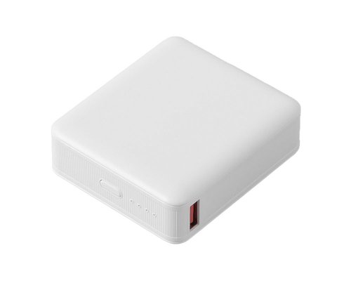 Аккумулятор внешний Evolt Brick 10 с быстрой зарядкой QC/PD, 10000 мАч, белый (392316)