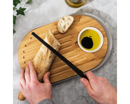 Snack set Berghoff Leo with cutting board-tray 2 items 39*23*2,5 cm 3950060
