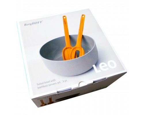 Salad bowl 24*10 cm with serving devices 30*6 cm Berghoff Leo 3950096