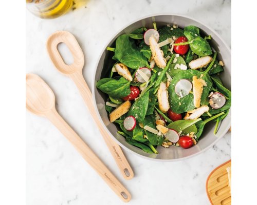 Salad bowl 24*10 cm with serving devices 30*6 cm Berghoff Leo 3950096
