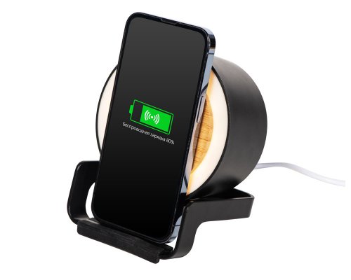 Portable speaker Evolt Eclipse with wireless charging function, 5W/10W, black (898410