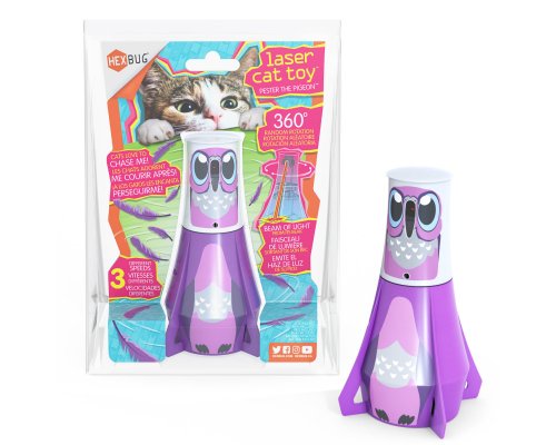 Interactive cat toy Hexbug «Pester the Dove», beige-purple, 13x8.5 cm (480-6588-00GL12)