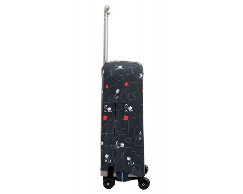 Чехол для чемодана Routemark Коты и порядок в черном S (SP310)