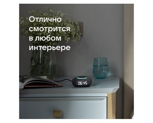 Smart speaker VK Capsule Mini with voice assistant Marusia dark grey