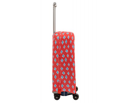 Cover for a suitcase Routemark Rhombus in red S (SP310)