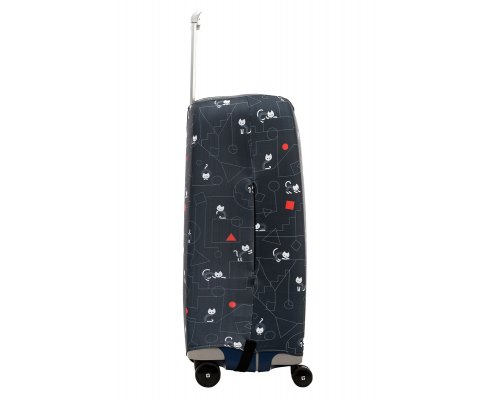 Чехол для чемодана Routemark Коты и порядок в черном M/L (SP500)