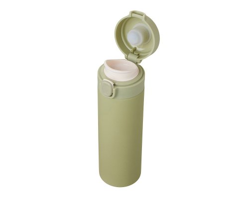 Thermocup vacuum with a Waterline Guard button, 400 ml, tube, olive (827513W)