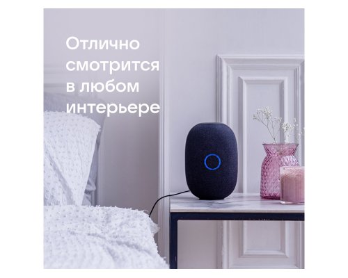 Колонка умная VK Капсула с голосовым помощником Марусей черный
