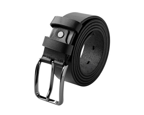 Gift set Long River: passport cover, belt, black (660147N)