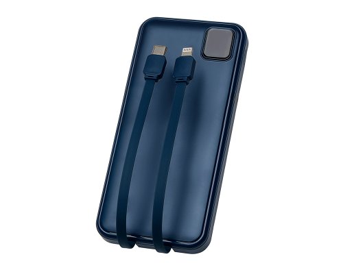 Battery external with built-in cables Evolt Frame, 10000mAh, dark blue (590170.72)