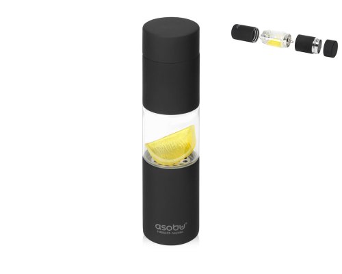 Water Bottle Asobu Flavour U See, 460ml, Black