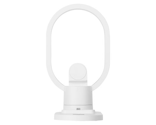 Charging station wireless 4-in-1 Evolt Portal with lamp, 15 W, white (592206)
