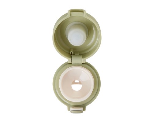 Thermocup vacuum with a Waterline Guard button, 400 ml, tube, olive (827513W)
