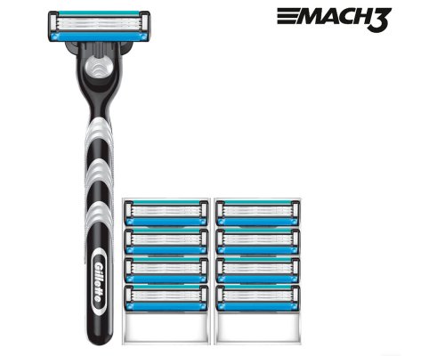 Станок бритвенный Gillette Mach3 + 8 сменных кассет Mach3