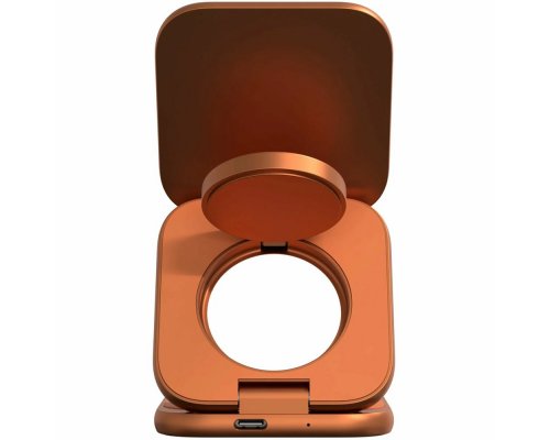 Устройство зарядное беспроводное Magssory Fold Ultra 3 в 1 для Apple оранжевый (WCH083or)
