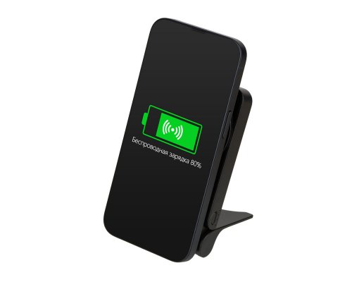 Аккумулятор внешний магнитный Qjet MagnIQ, 5000 mAh, черный (230437)