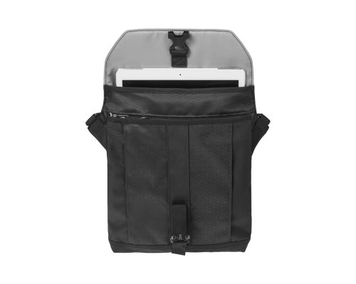 Сумка наплечная Victorinox Altmont Original Flapover Digital Bag, нейлон, 26x10x30 см, 7 л, чёрная (606751)