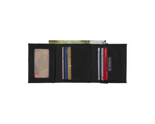 Wallet Victorinox TA 5.0 Tri-Fold with RFID Protection, Nylon, 9x3x10 cm, Black (610394)