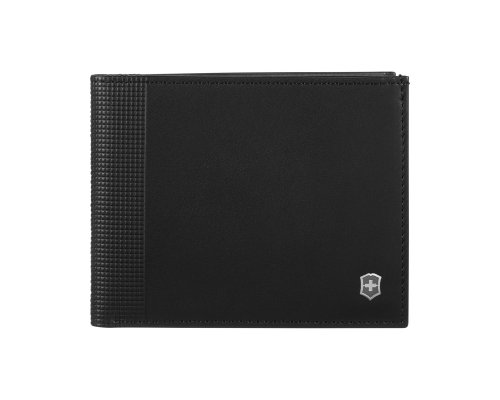 Портмоне Victorinox Altius Alox с защитой от сканирования RFID, натуральная кожа, 9x1x11 см, чёрное (611570)
