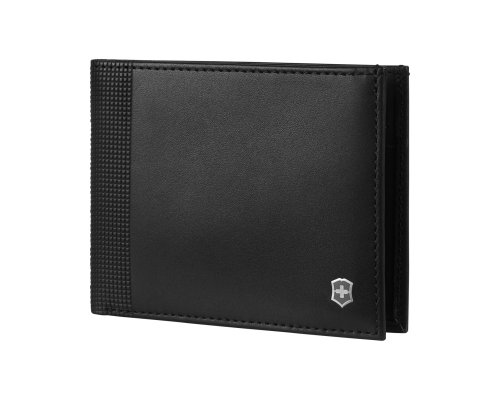 Портмоне Victorinox Altius Alox с защитой от сканирования RFID, натуральная кожа, 9x1x11 см, чёрное (611570)