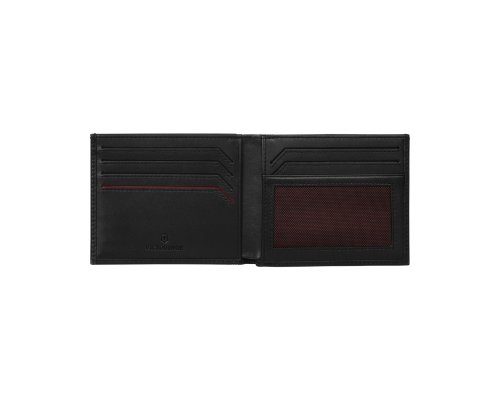 Портмоне Victorinox Altius Alox с защитой от сканирования RFID, натуральная кожа, 9x1x11 см, чёрное (611570)