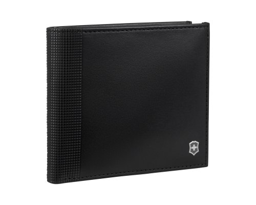 Портмоне Victorinox Altius Alox с защитой от сканирования RFID, натуральная кожа, 10x2x11 см, чёрное (611571)