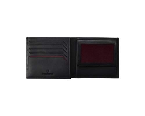 Портмоне Victorinox Altius Alox с защитой от сканирования RFID, натуральная кожа, 10x2x11 см, чёрное (611571)