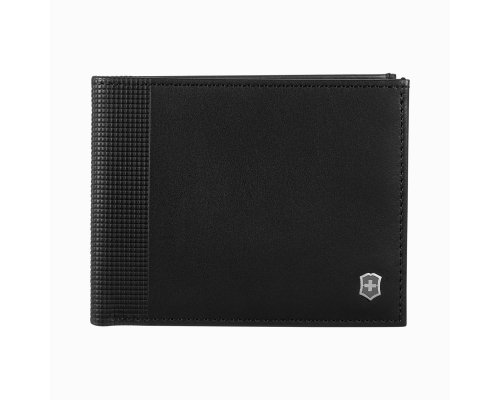 Портмоне Victorinox Altius Alox с защитой от сканирования RFID, натуральная кожа, 9x1x11 см, чёрное (611573)