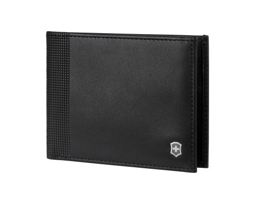 Портмоне Victorinox Altius Alox с защитой от сканирования RFID, натуральная кожа, 9x1x11 см, чёрное (611573)