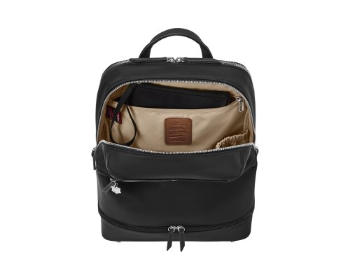 Рюкзак женский Victorinox Victoria Signature Deluxe Backpack, 32x18x39 см, нейлон/кожа, черный (612201)