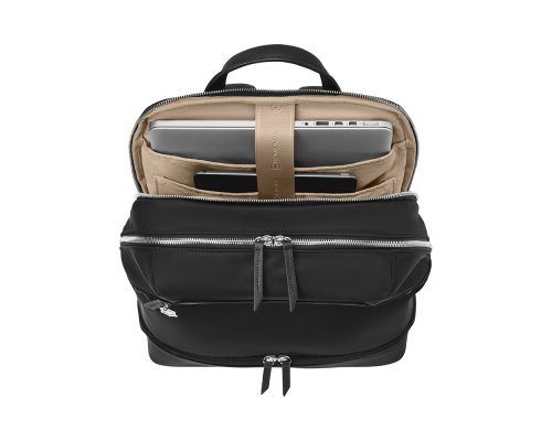 Рюкзак женский Victorinox Victoria Signature Deluxe Backpack, 32x18x39 см, нейлон/кожа, черный (612201)