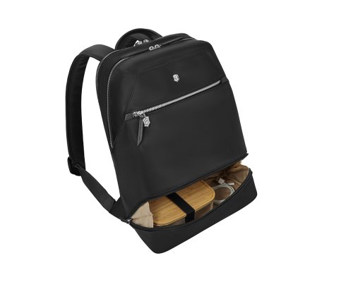 Рюкзак женский Victorinox Victoria Signature Deluxe Backpack, 32x18x39 см, нейлон/кожа, черный (612201)
