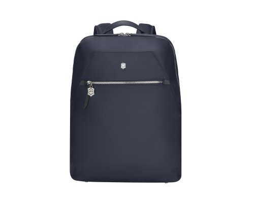 Рюкзак Victorinox Victoria Signature Compact Backpack, 30x16x38 см, нейлон/кожа, синий (612204)