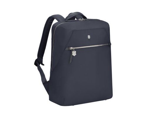 Рюкзак Victorinox Victoria Signature Compact Backpack, 30x16x38 см, нейлон/кожа, синий (612204)