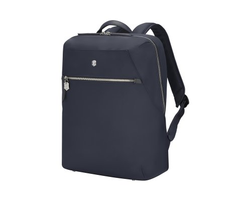 Рюкзак Victorinox Victoria Signature Compact Backpack, 30x16x38 см, нейлон/кожа, синий (612204)
