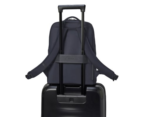 Рюкзак Victorinox Victoria Signature Compact Backpack, 30x16x38 см, нейлон/кожа, синий (612204)